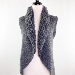 Anthropologie/Renee's Size XS/S Gray Sleeveless Sweater Cardigan Vest